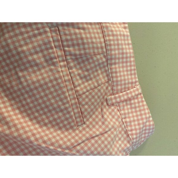 Talbots Pink Gingham Perfect Crop Pants Size 8 - Picture 6 of 10